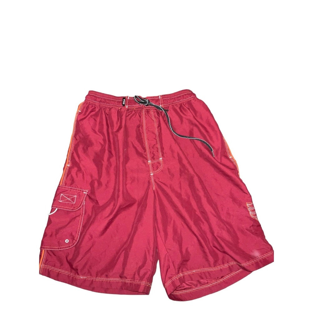 TYR Challenger Swim Trunks Red Sz Large Beach‎ Summer Swimming Mesh